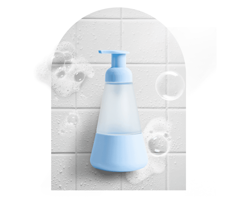 Refillable foaming hand top soap